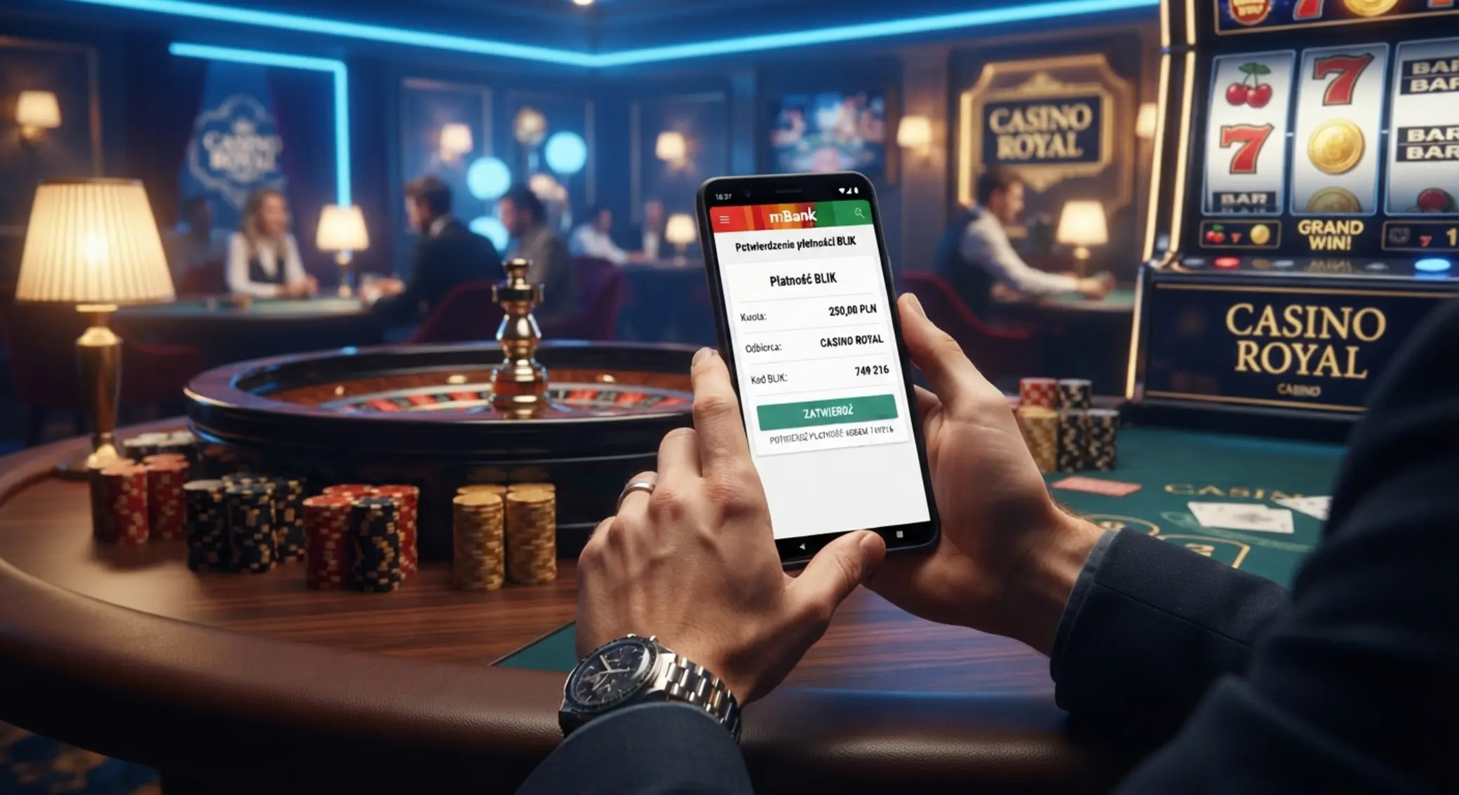 Jak działa płatność BLIK w kasynie Płatność BLIK w kasynie online na smartfonie